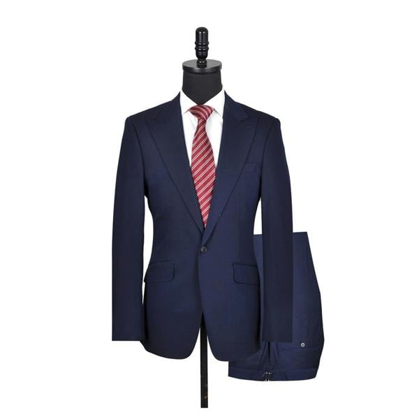 David WeJ Aldo Single Breasted Suit - Navy