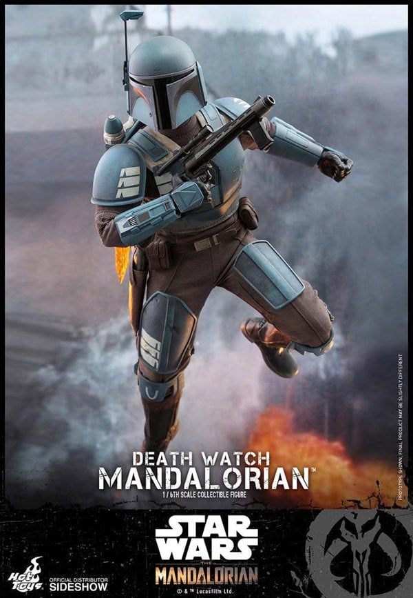 star wars the mandalorian death watch mandalorian 1:6 scale hot toys 907141