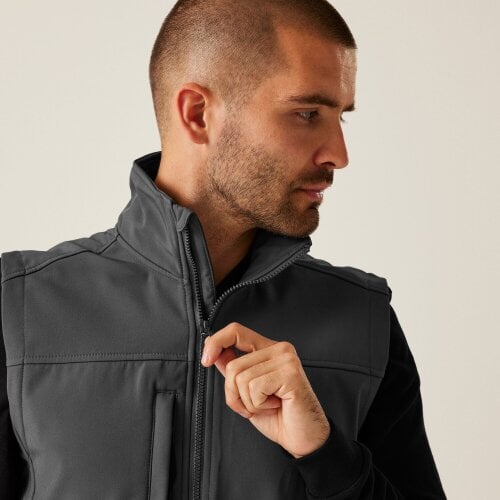 Regatta Mens Flux Softshell Body Warmer - Seal Grey/Seal Grey