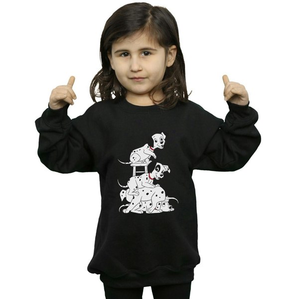 Disney Girls 101 Dalmatians Chair Sweatshirt - Black