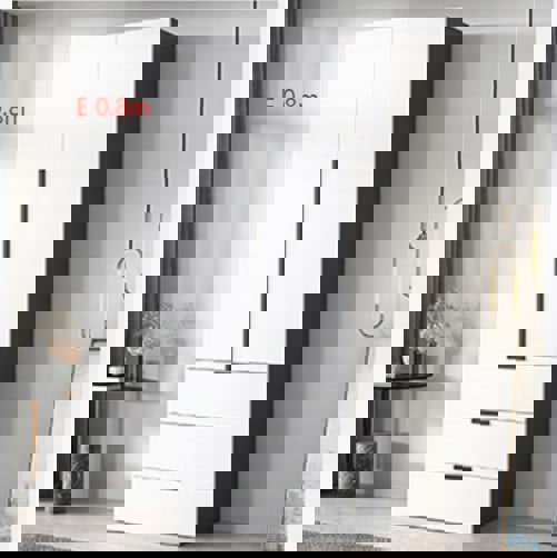 KA9372 Wardrobe, Different Sizes Available-Weilai Concept-Option E 0.8m-Weilai Concept