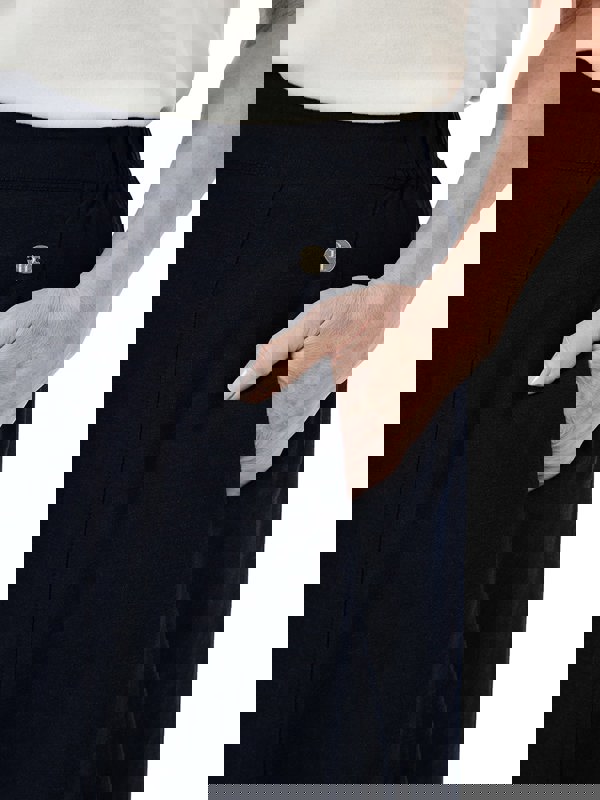 PennyPlain Button Through Skirt - Navy