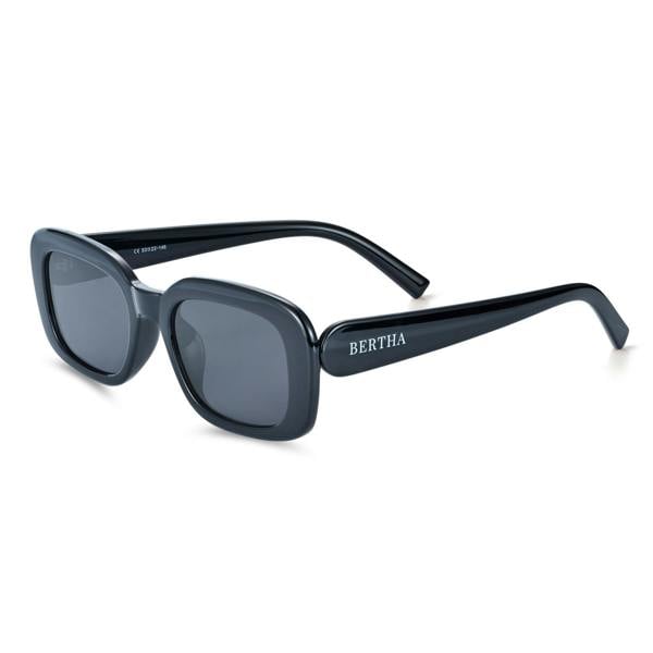 Bertha Cassie Polarized Sunglasses - Black/Black - BRSBR058C1