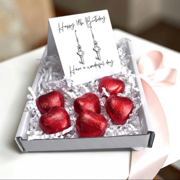 Aye Do Gifts Happy 18th Birthday Earrings Mini Gift Hamper