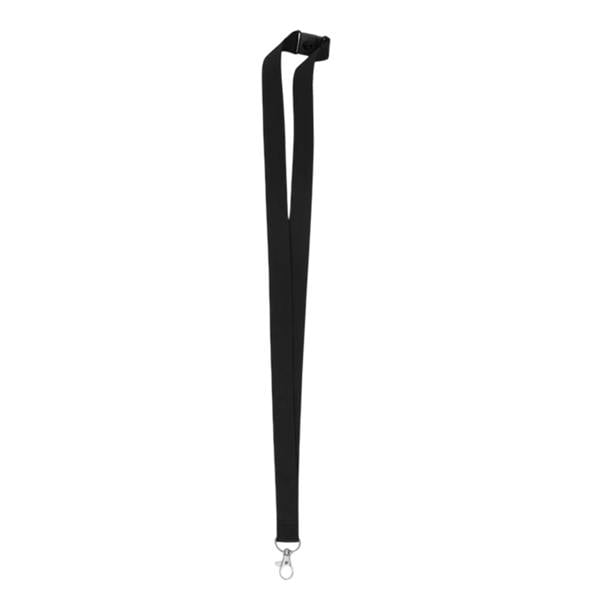 MidOcean Wide Lany Hook Lanyard - Black/Black - 