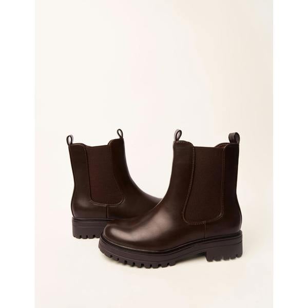 Blue Vanilla Chunky Chelsea Boots