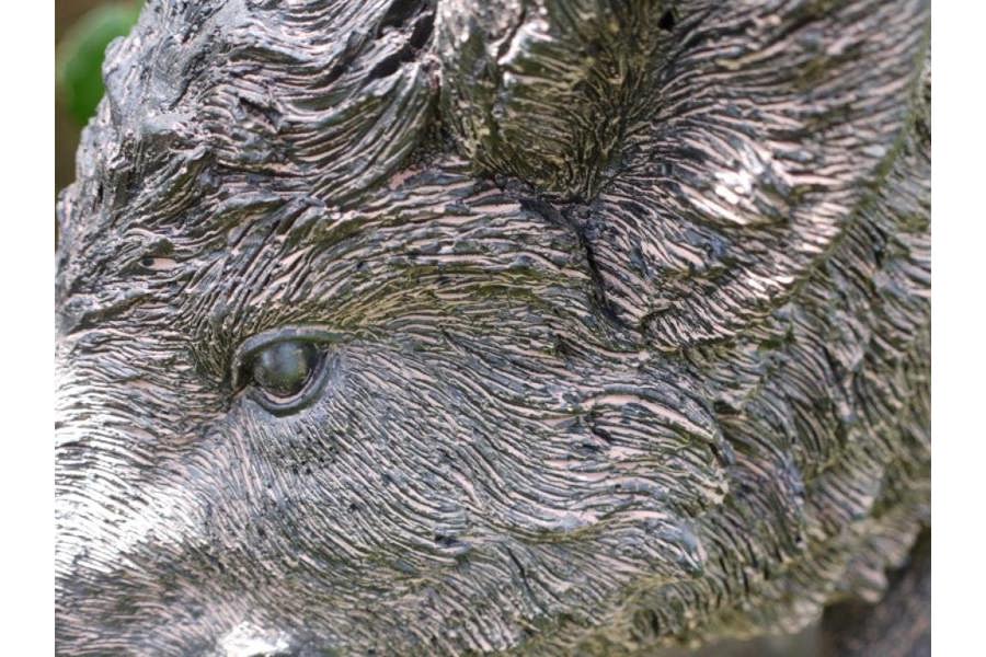 Black Pig Outdoor Ornament