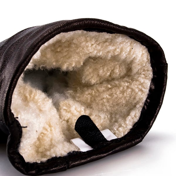 Nordvek Mens Leather Gloves With Sheepskin & Lambwool Lining