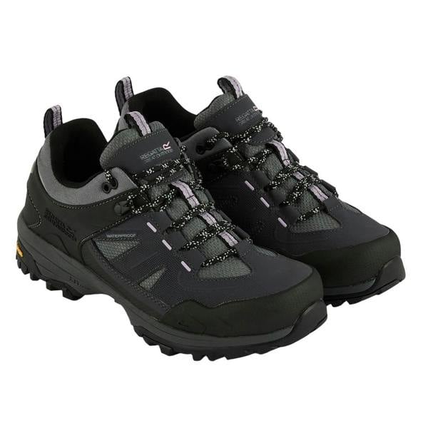 Regatta Womens/Ladies Regen Low Walking Shoes - Seal Grey/Dusty Rose - 