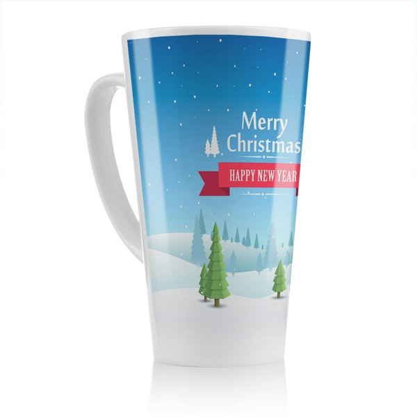 Benjamin Tate Design Merry Christmas Cover Art Dining Latte Mug