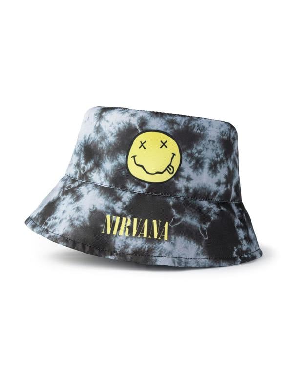Nirvana Unisex Kids Black Logo Bucket Hat (One Size)