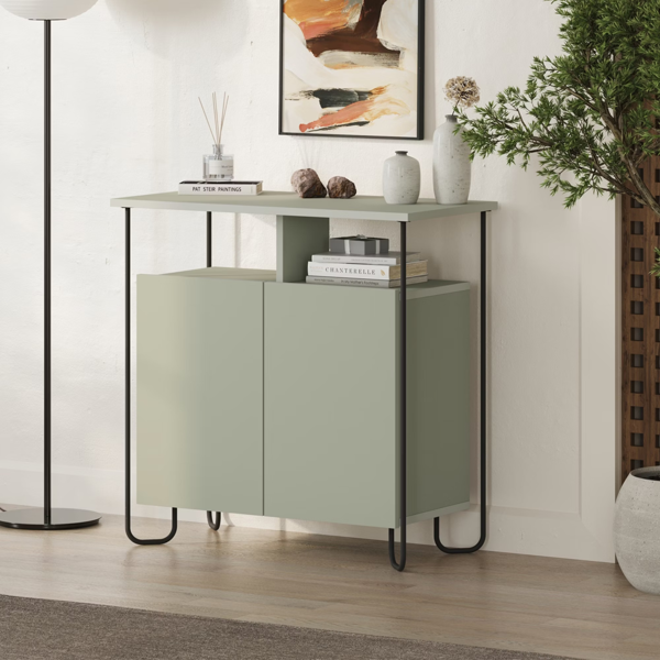 FW Style by invitation Modern 2 Door Sideboard Unit Metal Legs
