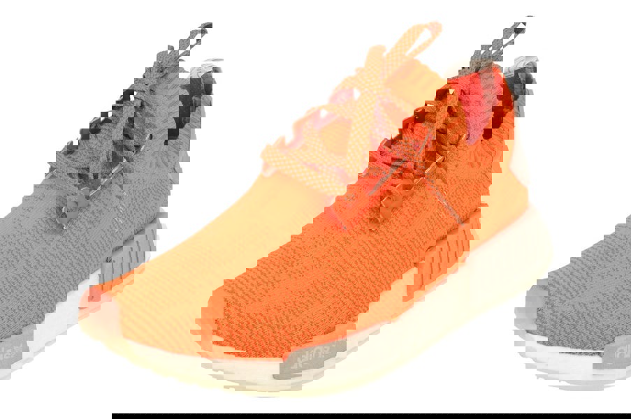 Adidas Originals Nmd_R1 Pk Mens Prime Knit   - Orange Grey White B43522 - Photo 0