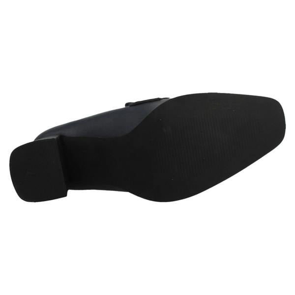 Spot On Ladies Spot On Wide Fit High Heeled Loafer Style Shoes F90132