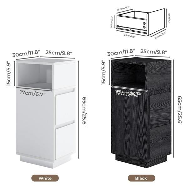 Levede Bedside Table with Drawer Storage Nightstand Cabinet End Table Bedroom