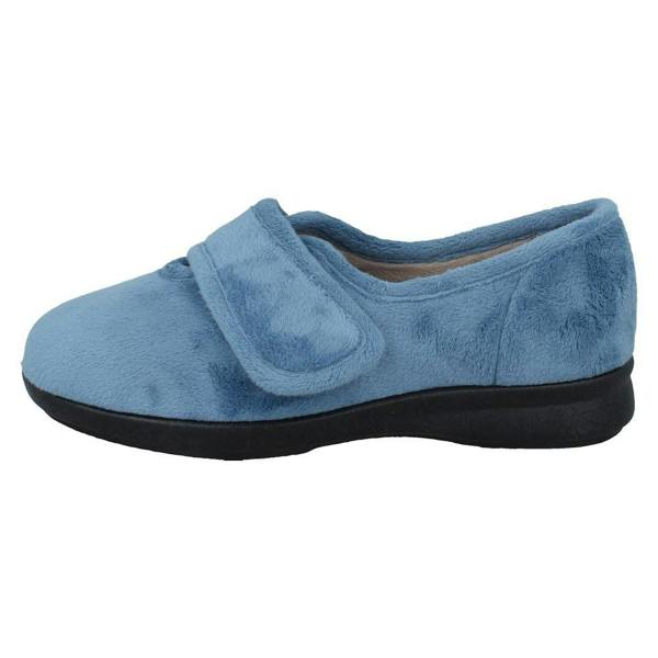 DB Shoes Ladies DB Shoes Casual Velour Slippers Fountain