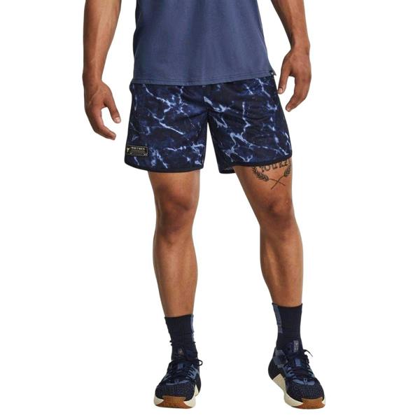 Under Armour Mens Project Rock Gym Shorts - Blue - 