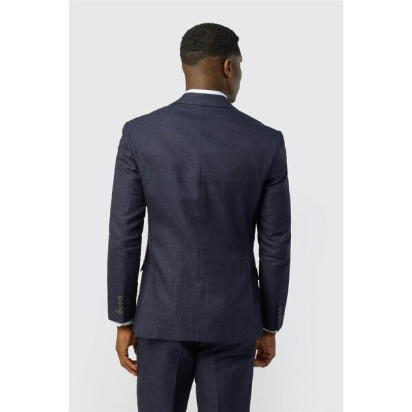 Ted Baker Tailored Fit Navy Linen Cotton Jacket