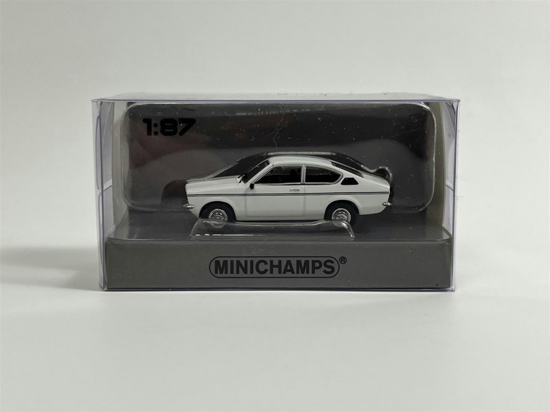 Minichamps Opel Kadett Coupe 1973 White 1:87 Scale 870040122