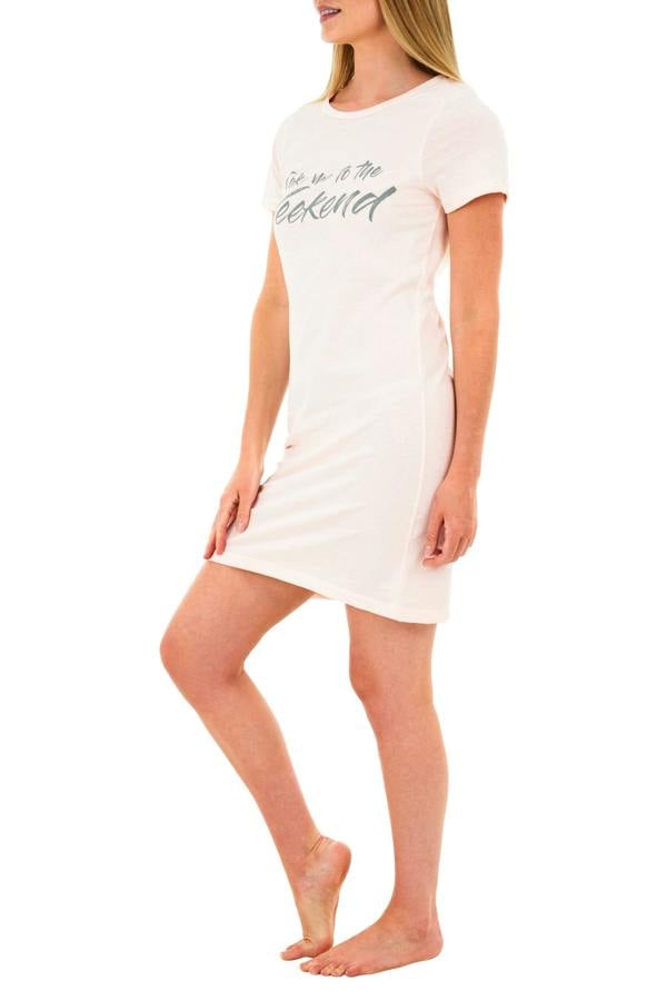 Smart Living Women's Slogan Tee Nightie - Pink