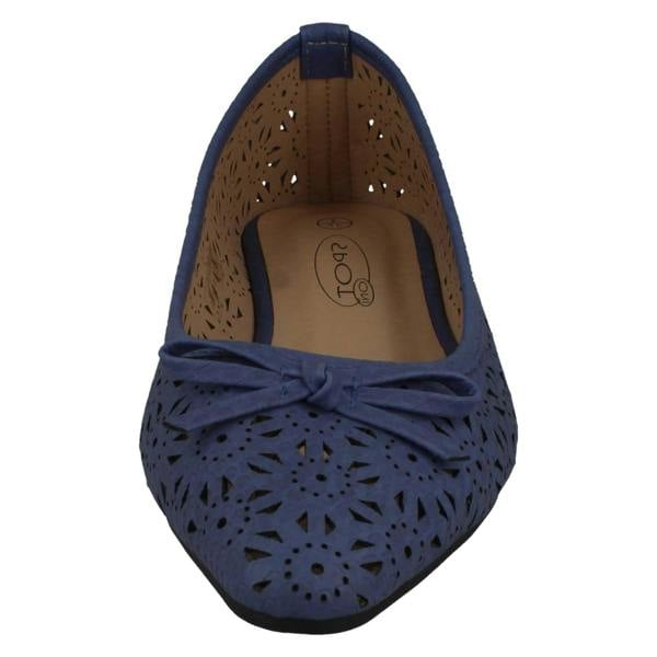 Spot On Ladies Spot On Ballerina Flat Shoes F80460