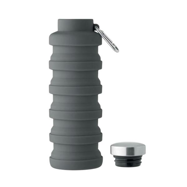 MidOcean Kolapsi Collapsible 500ml Water Bottle - Stone Grey - 