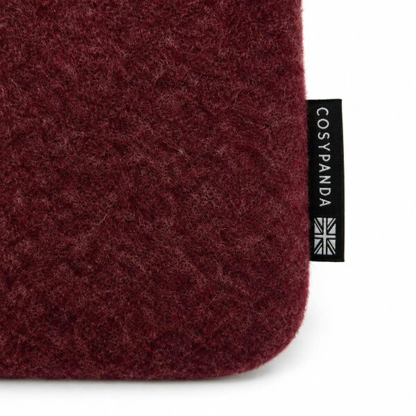 CosyPanda Burgundy Merino Wool 2 Litre Hot Water Bottle