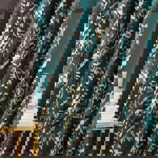 Sundour Madrid Bottle Green Blackout Ready Made Eyelet Curtains