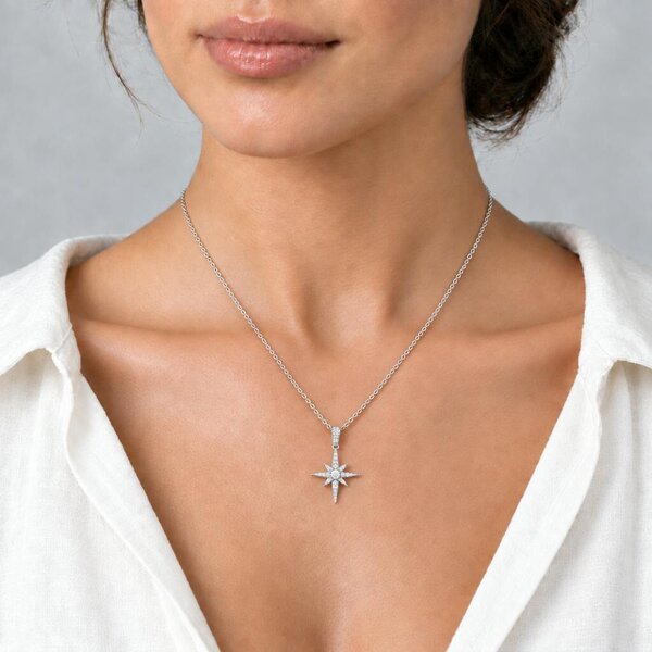 Cachet London North Star Silver Pendant