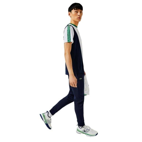 Lacoste Mens Fleece Sports Tennis Jogging Bottoms - Navy - 