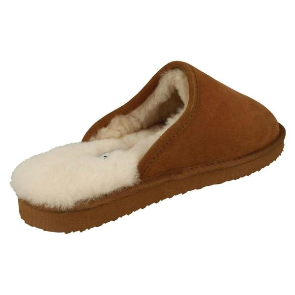 Padders Mens Padders Genuine Lined Sheepskin Mule Slippers Nevis