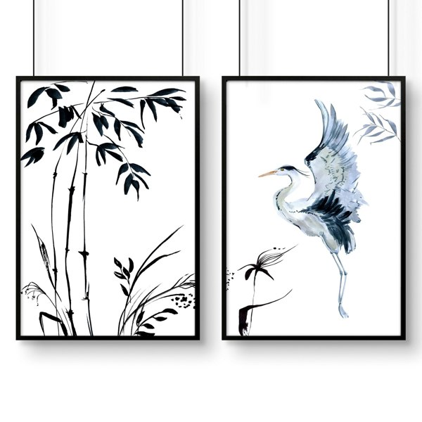 Set of 2 Japanese Wall Art For A Hallway