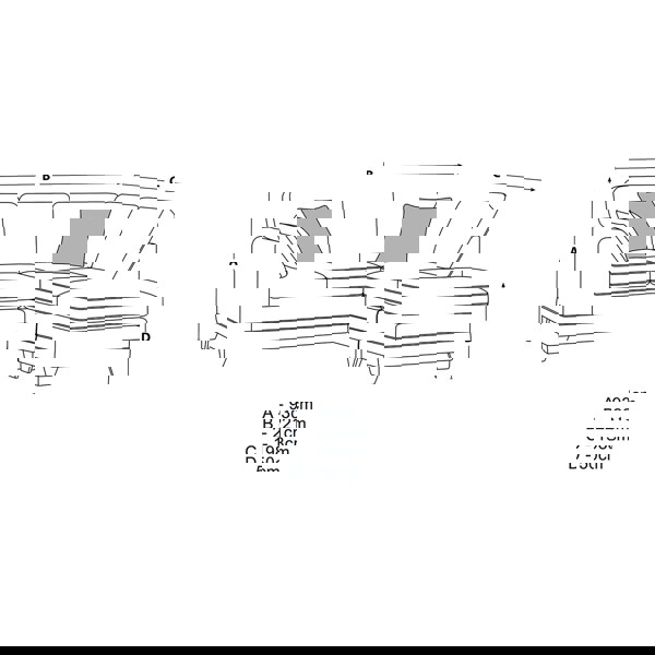 Hilliard Fullback Fabric 4 Seater Corner Sofa - 2