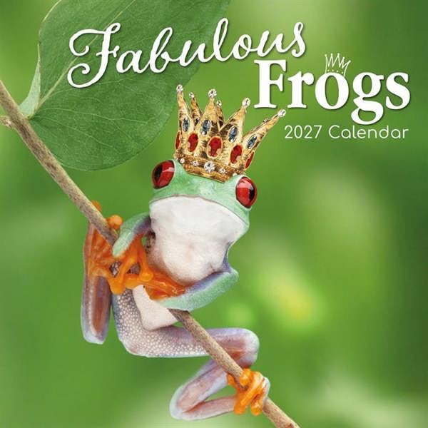 Fabulous Frogs Calendar 2027, Wall Calendars, Month To View, Humour, Gift