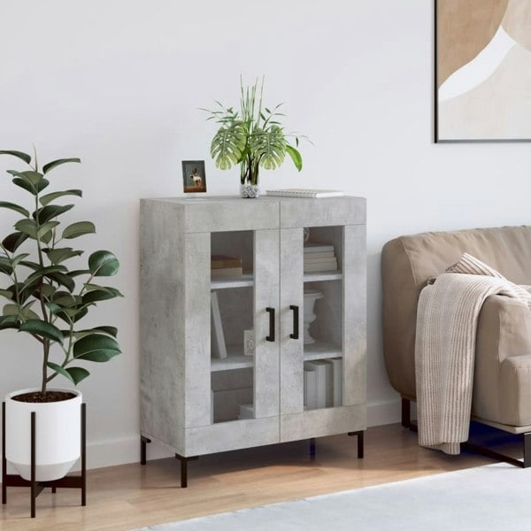 Berkfield Sideboard Concrete Grey 69.5x34x90 cm Engineered Wood