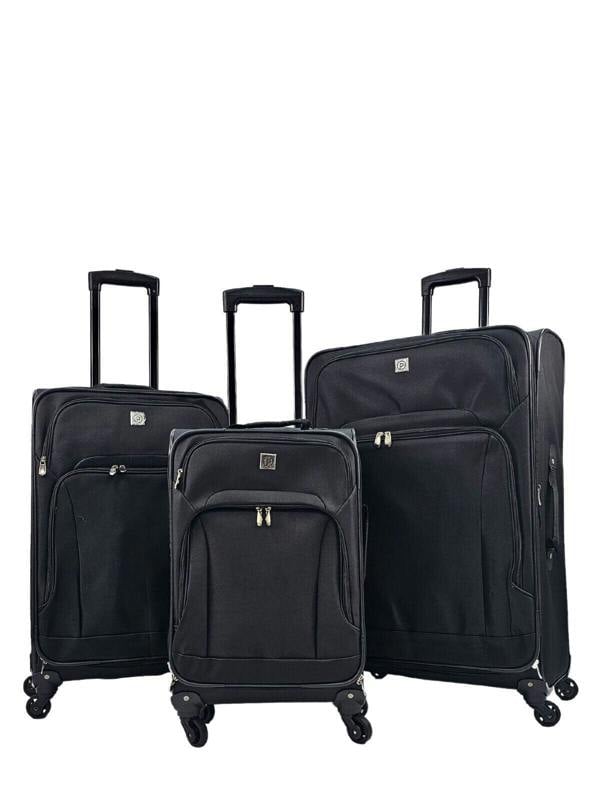Infinity Luggage Lightweight Soft Shell Luggage Suitcase Travel Set