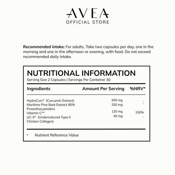 AVEA Mobiliser (60 capsules) | Joint supplement | Antioxidants | Support muscle recovery | Joint health