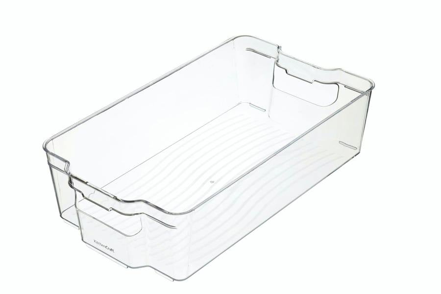 KitchenCraft Large Plastic Food Storage Container, Clear, 37.5 x 21 x 10cm