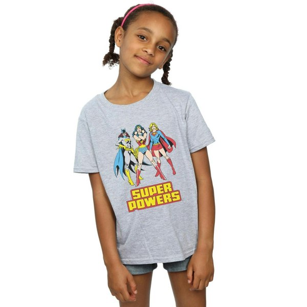 Wonder Woman Girls Super Power T-Shirt - Sports Grey