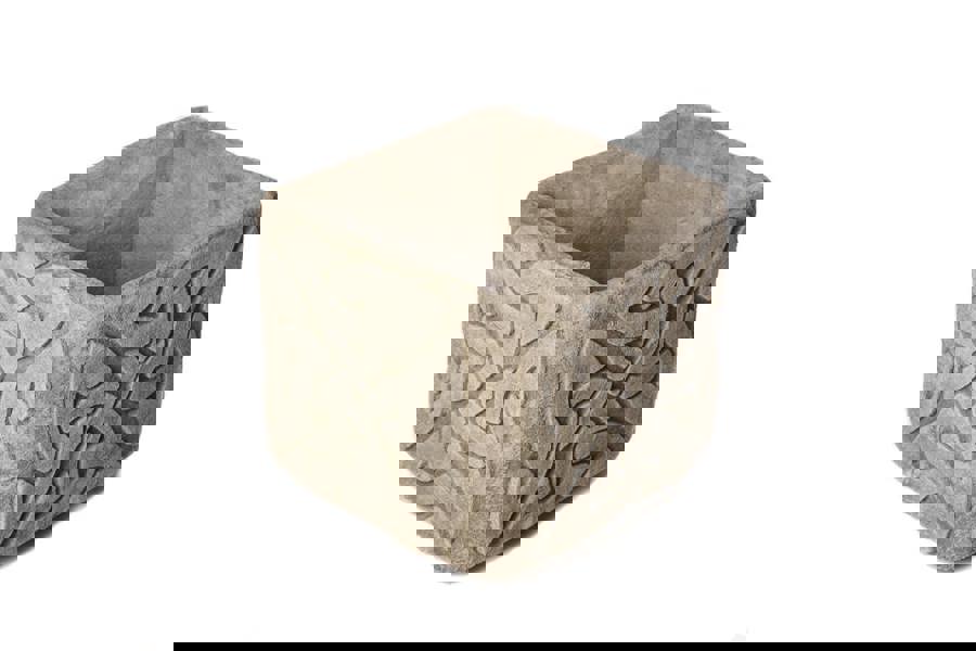 Pair of Stone Cast Large Celtic Garden Planter Pots