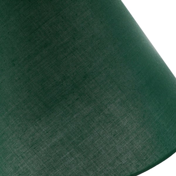 Traditional 8 Inch Forest Green Cotton Fabric Coolie Lamp Shade Image 4