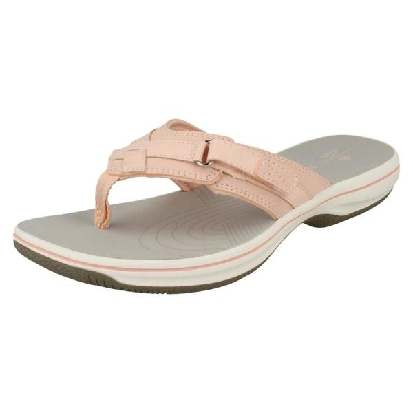 Clarks Ladies Clarks Toe Post Sandals Brinkley Sea