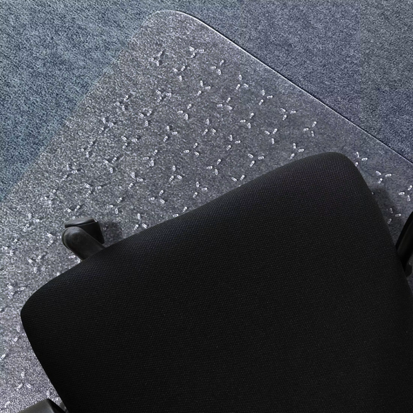 Floortex Cleartex® TrYlok® PVC Rectangular Chair Mat Low Pile Carpets up to 6mm