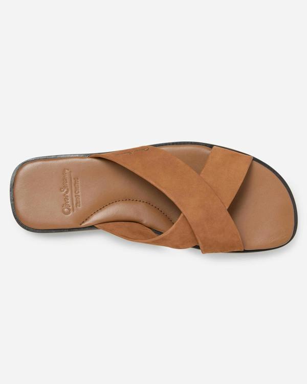 Oliver Sweeney Chesil Nubuck Mens Sandals - Tan | CHO | Designer Mens Sandals