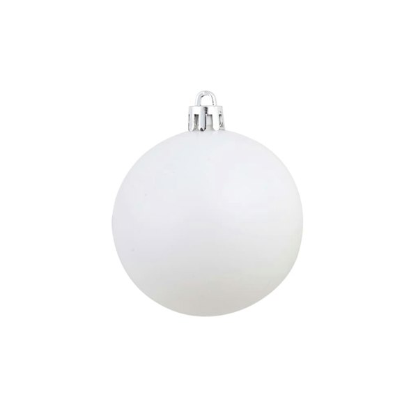 Berkfield 100 Piece Christmas Ball Set 3/4/6 cm White/Grey
