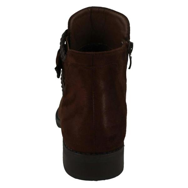 Spot On Ladies Spot On Low Heel Ankle Boots F51032