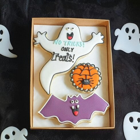 The Cookie Collaboration Hand-iced Halloween Cookie Letterbox Gift