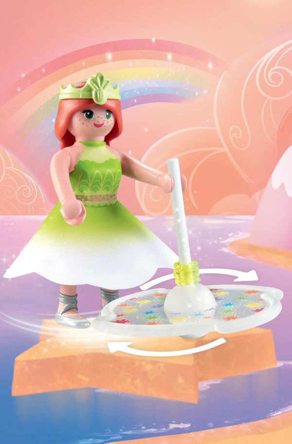 Playmobil Rainbow Spinning Top with Princess - 71364 Playset