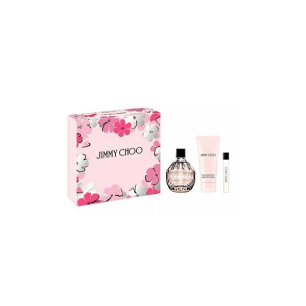 Jimmy Choo Women's Perfume Jimmy Choo Eau de Parfum Women's Perfume Gift Set Spray (100ml) with 7.5ml EDP & Body Lotion