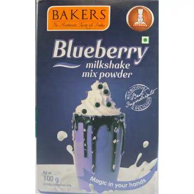 BAKERS MILKSHAKE MIX POWDER BLUEBERRY FLAVOUR 100g